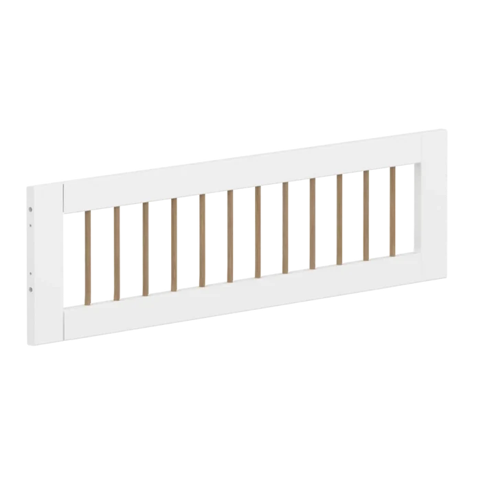1/2 Safety Rail, White/Oak FLEXA SAFETYRAIL safety-rail-front-for-slide-w-oak-crossbars-f-wht-1-2-200cm 200 flexa-com.myshopify.com