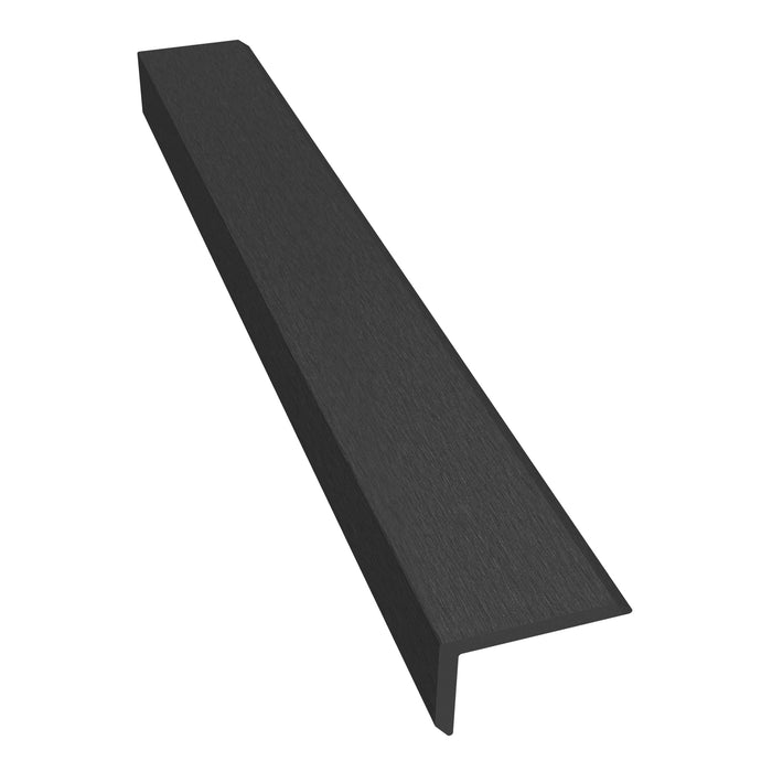 NeoTimber Classic Composite Decking Corner Trim – Charcoal – Angled Close Up