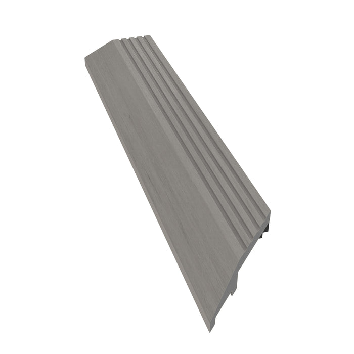 NeoTimber Deluxe Deck Tile Corner Edge Ramps – Silver Birch – Angled Close Up