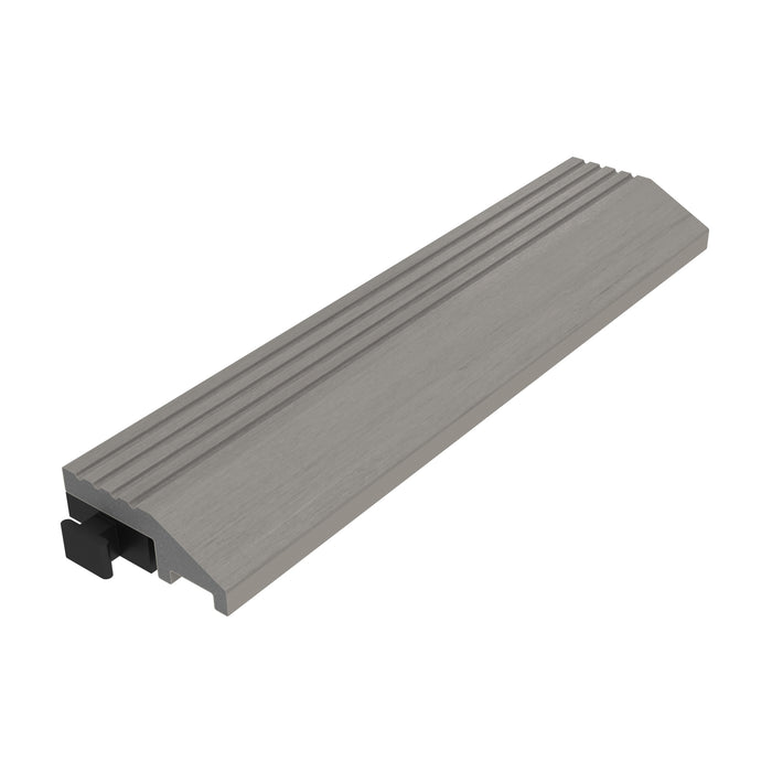 NeoTimber Deluxe Deck Tile Straight Edge Ramps – Silver Birch– Angled Close Up