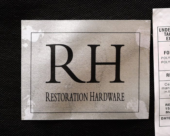 Restoration Hardware White Velvet Tufted Accent Chair