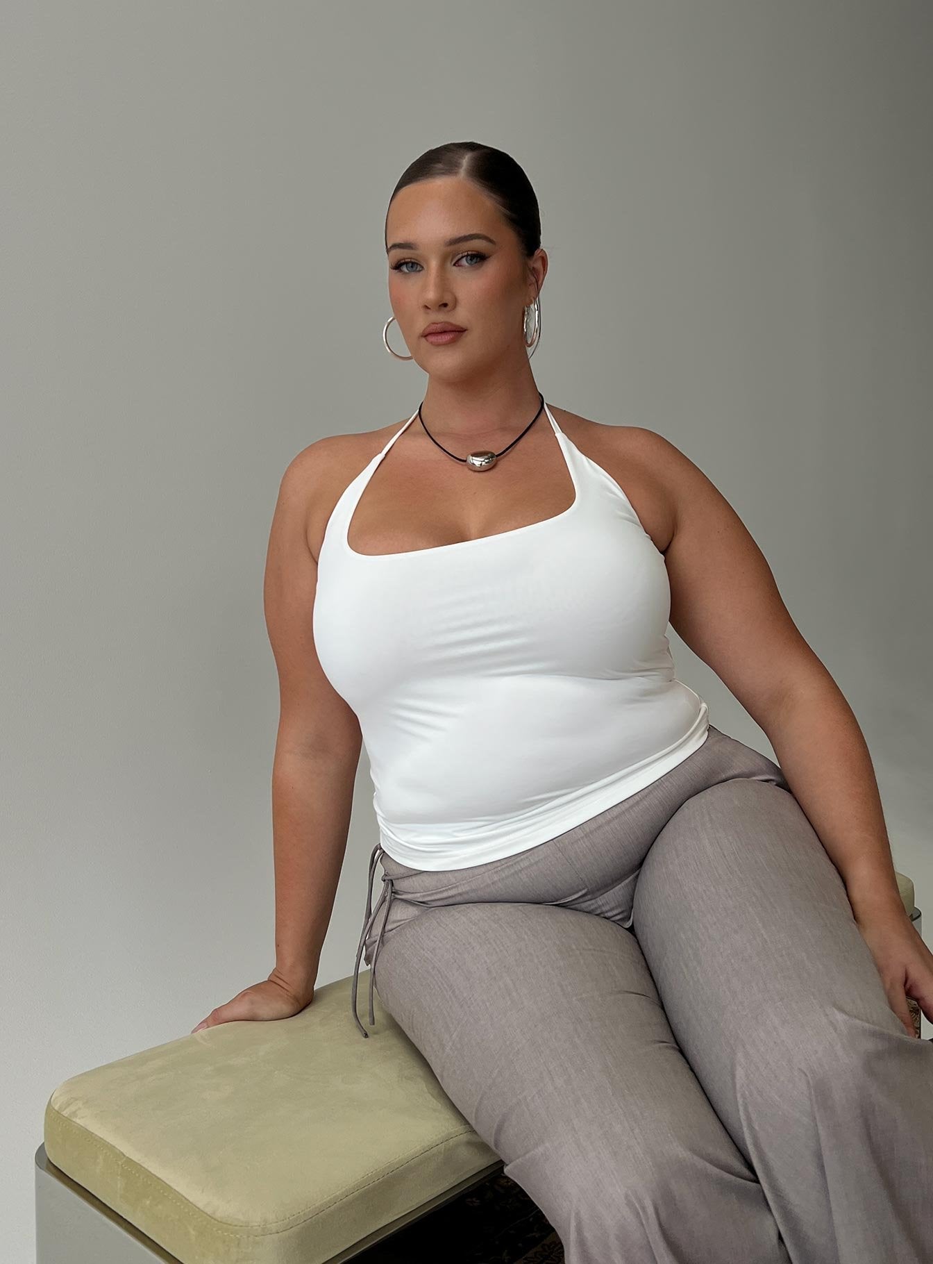 Ezekiel Nylon Top White Curve