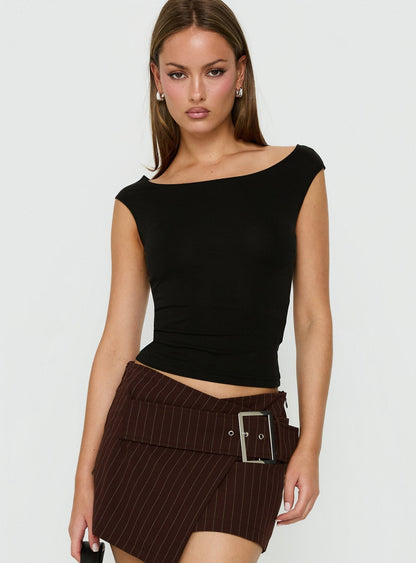 Cheirosa Off Shoulder Top Black