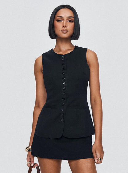Islington Top Black