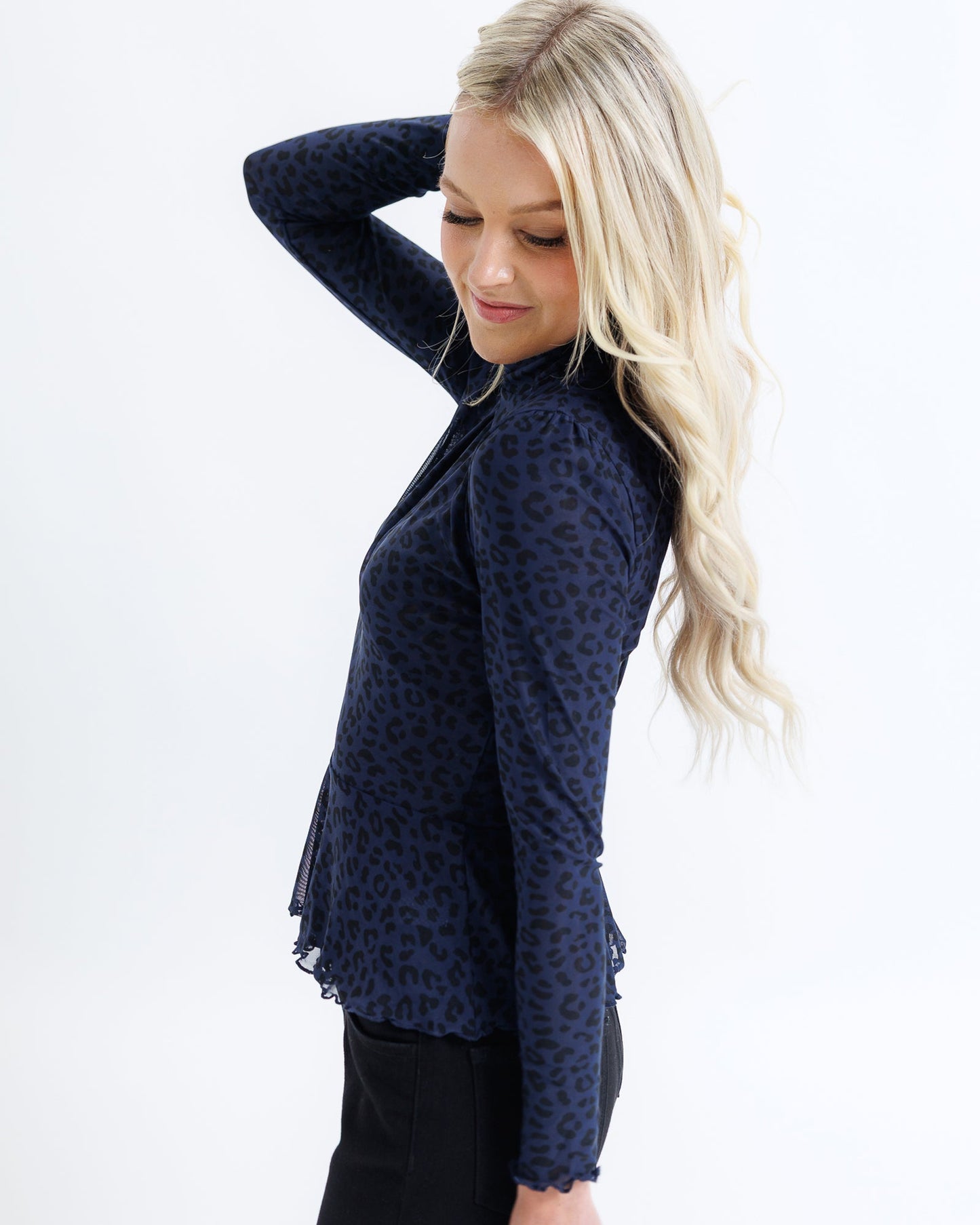 Peplum Turtleneck Top - Final Sale