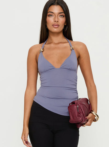 Jessicca Hardware Detail Cami Top Blue