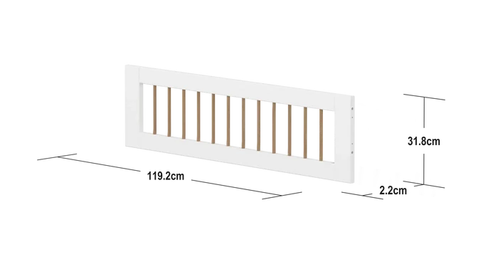 1/2 Safety Rail, White/Oak SAFETYRAIL 200 flexa-com.myshopify.com