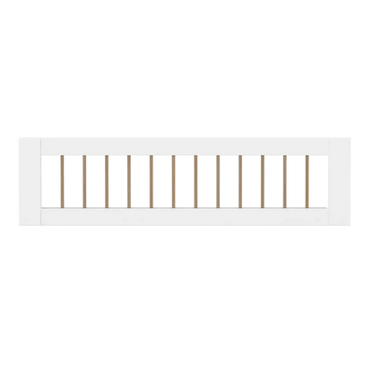 1/2 Safety Rail, White/Oak FLEXA SAFETYRAIL safety-rail-front-for-slide-w-oak-crossbars-f-wht-1-2-200cm   200 flexa-com.myshopify.com