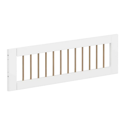 1/2 Safety Rail, White/Oak FLEXA SAFETYRAIL safety-rail-front-for-slide-w-oak-crossbars-f-wht-1-2-200cm   200 flexa-com.myshopify.com