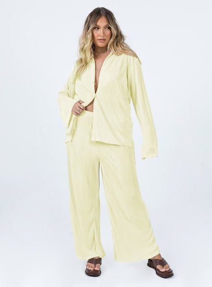 Taina Pleated Shirt Cream