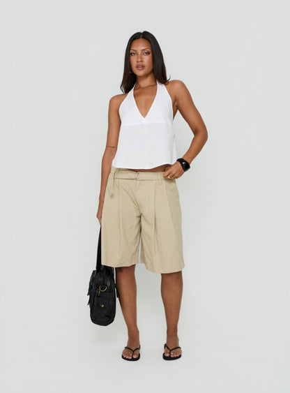 Faira Halter Top White