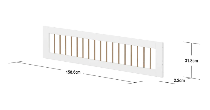3/4 Safety Rail with, White/Oak SAFETYRAIL 200 flexa-com.myshopify.com