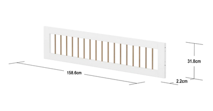 3/4 Safety Rail with, White/Oak SAFETYRAIL 200 flexa-com.myshopify.com