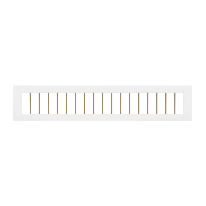 3/4 Safety Rail with, White/Oak FLEXA SAFETYRAIL safety-rail-front-w-bars-oak-birch-f-wht-3-4-200-cm   200 flexa-com.myshopify.com