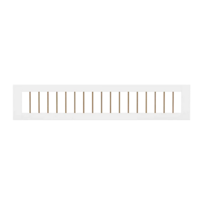 3/4 Safety Rail with, White/Oak FLEXA SAFETYRAIL safety-rail-front-w-bars-oak-birch-f-wht-3-4-200-cm   200 flexa-com.myshopify.com