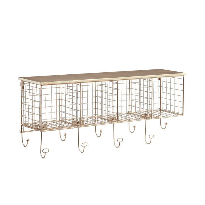 4 Cubby Wall Shelf