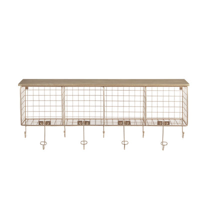 4 Cubby Wall Shelf