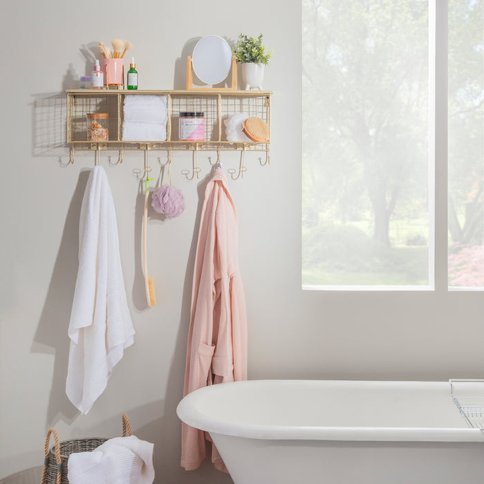 4 Cubby Wall Shelf