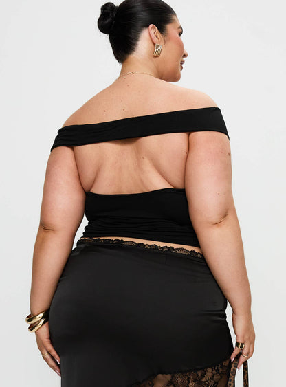 Irina Multi-wear Top Black Curve