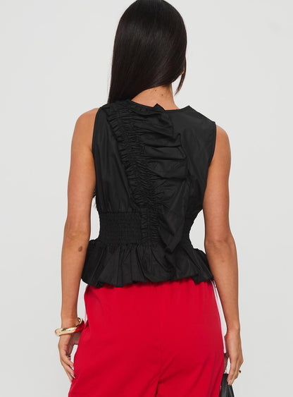 The Clique Top Black