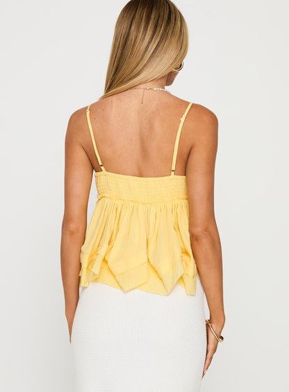 Zephyra Top Pale Lemon