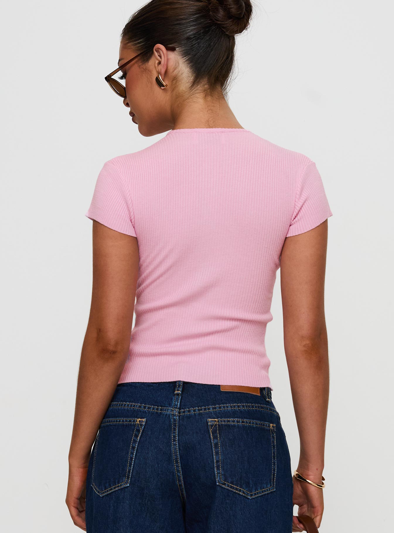 Suzu Knit Top Pink