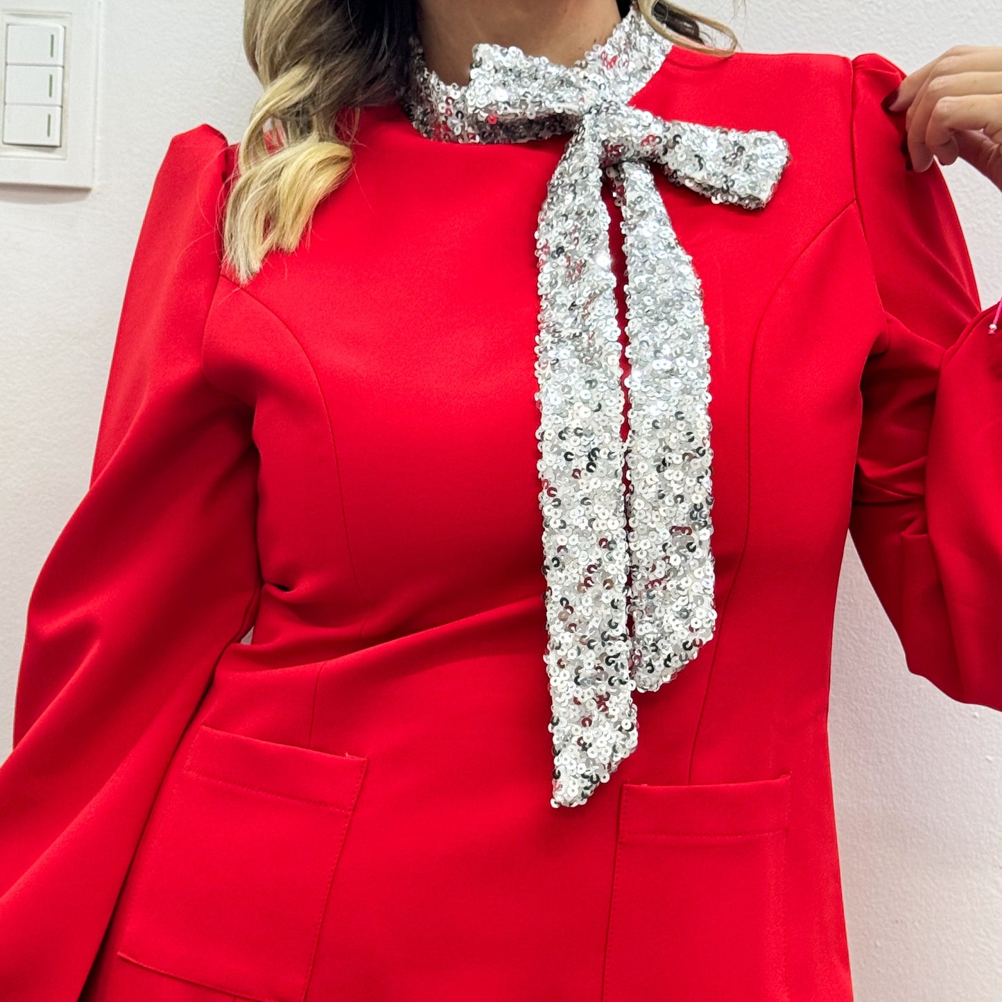 Red sequin Dress