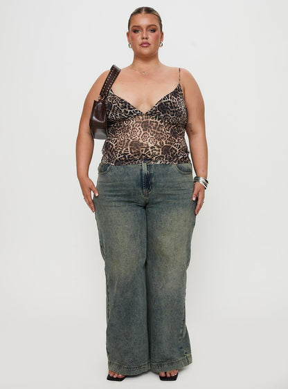 Fast Times Top Leopard Curve