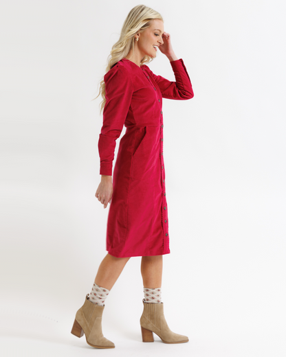 Chesterfield Cord Dress - Final Sale