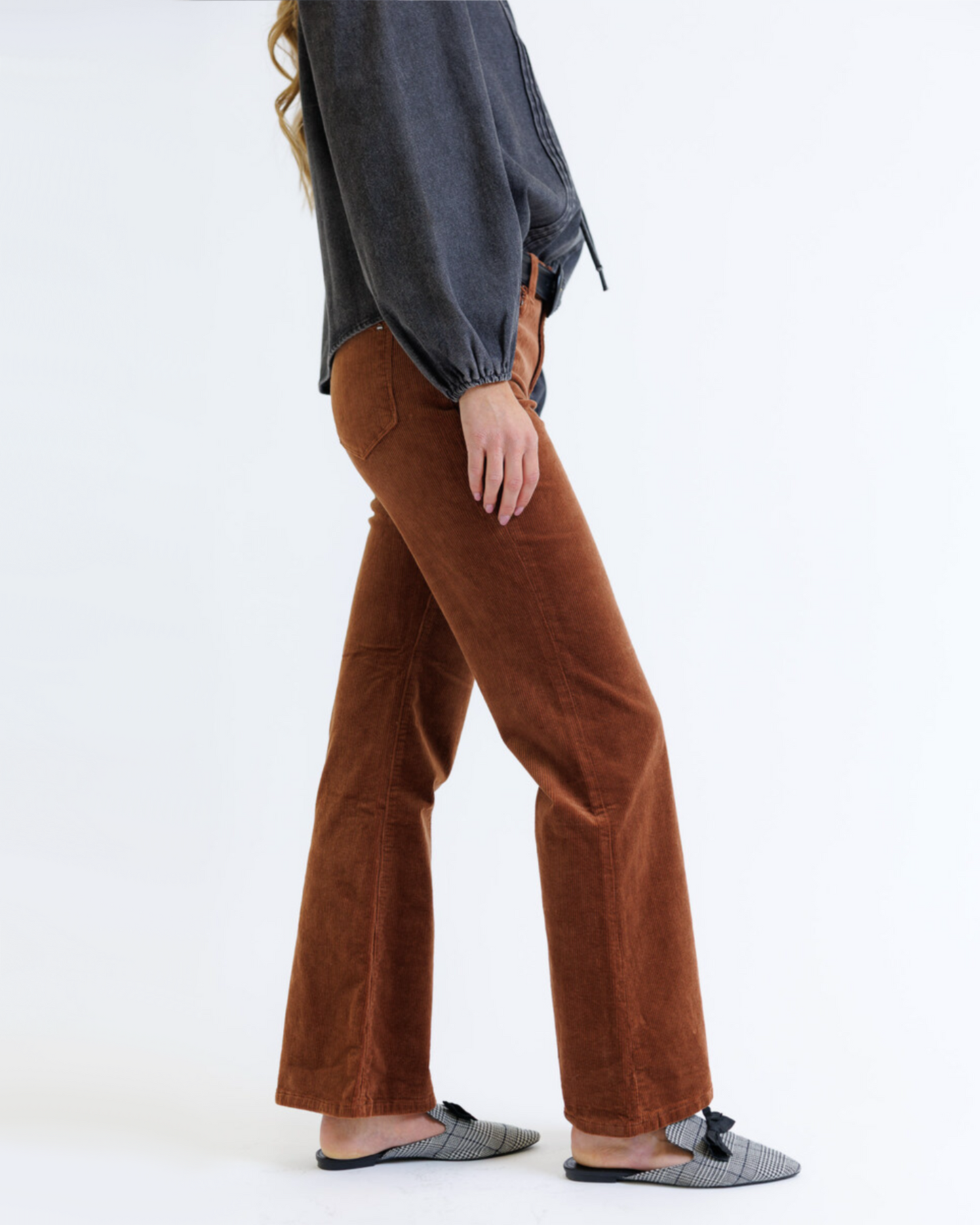 Corduroy Relaxed Bootcut Pant - Final Sale