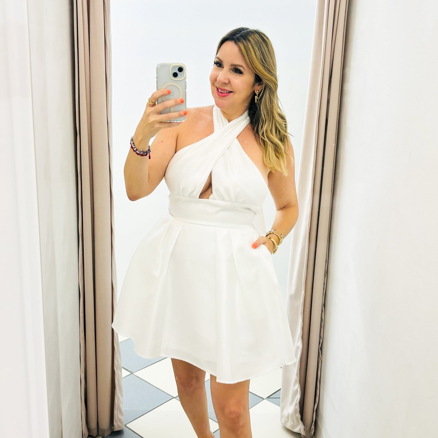 White Short Dress