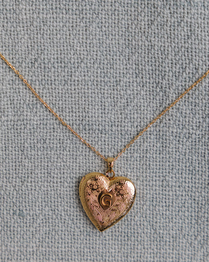 Monogram Heirloom Locket - Final Sale