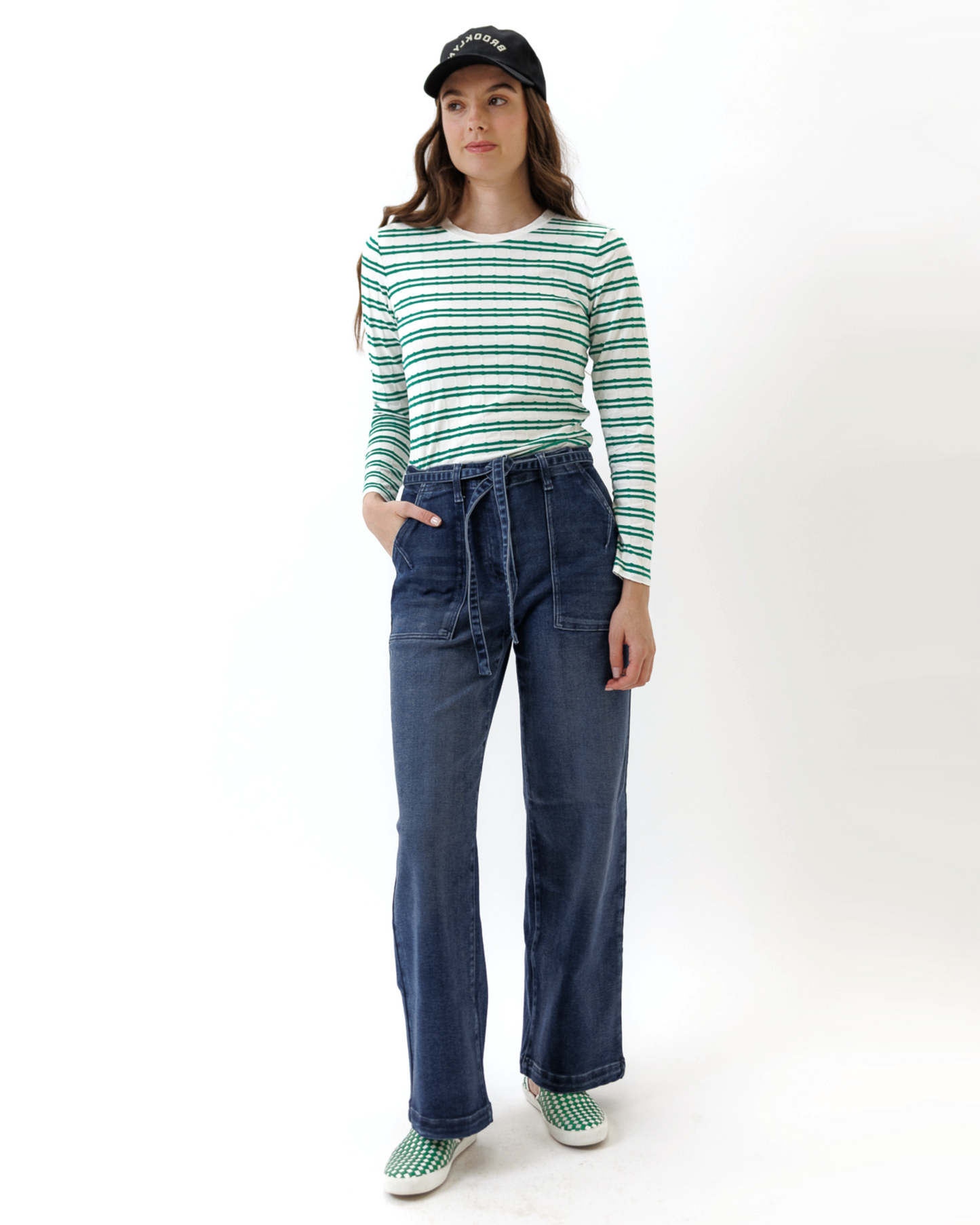 High Rise Wide Straight Jean