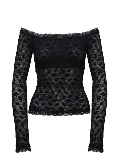 Mochapella Off The Shoulder Top Black