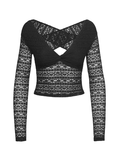 Petaluma Off Shoulder Long Sleeve Top Black