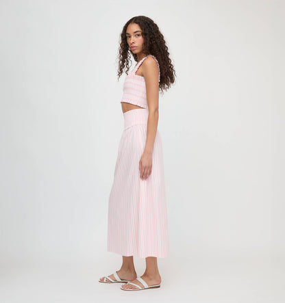 The Azalea Nap Top - Pink Variegated Stripe
