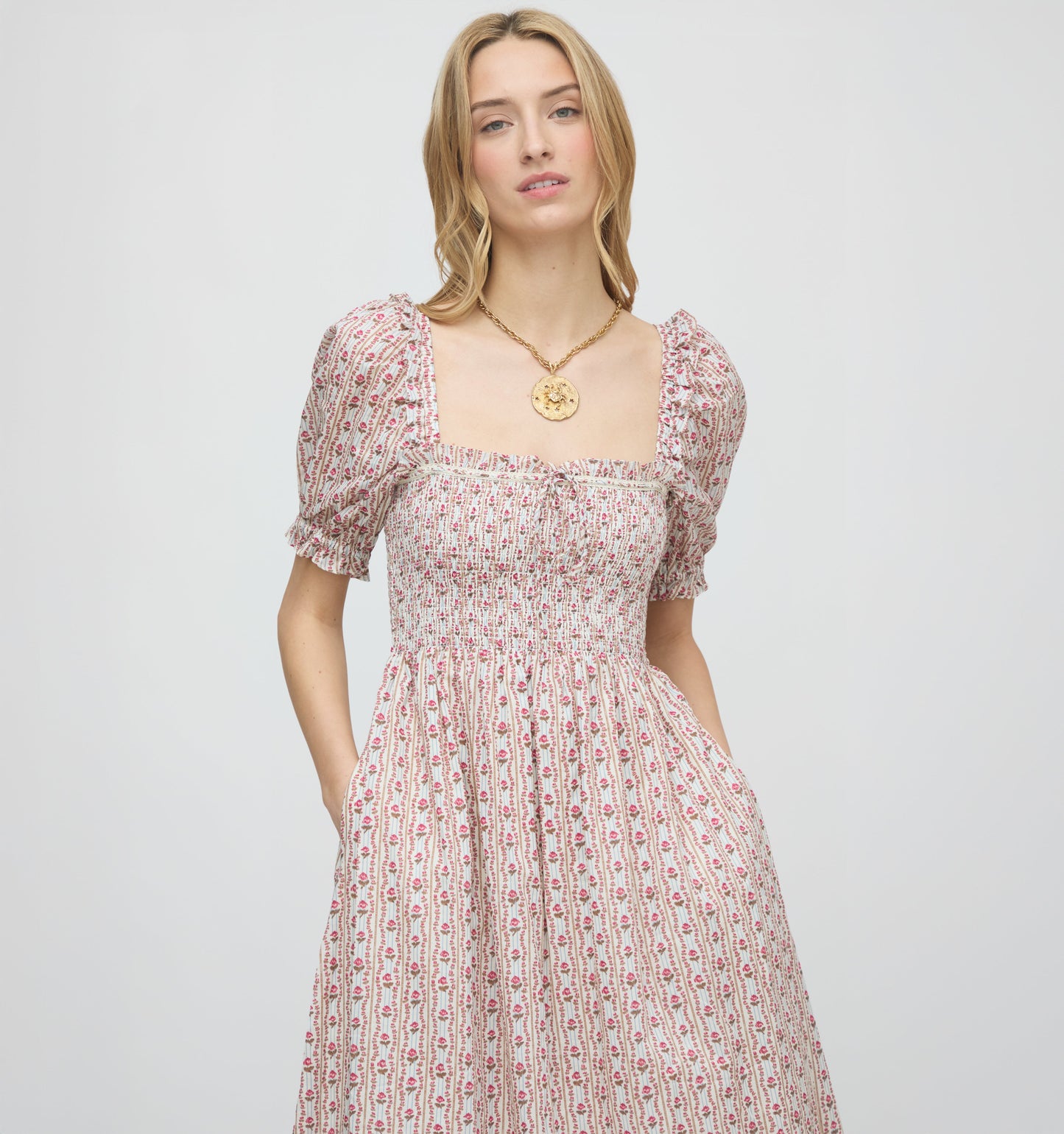The American Girl® x Hill House Scarlett Nap Dress - Felicity's Historical Print