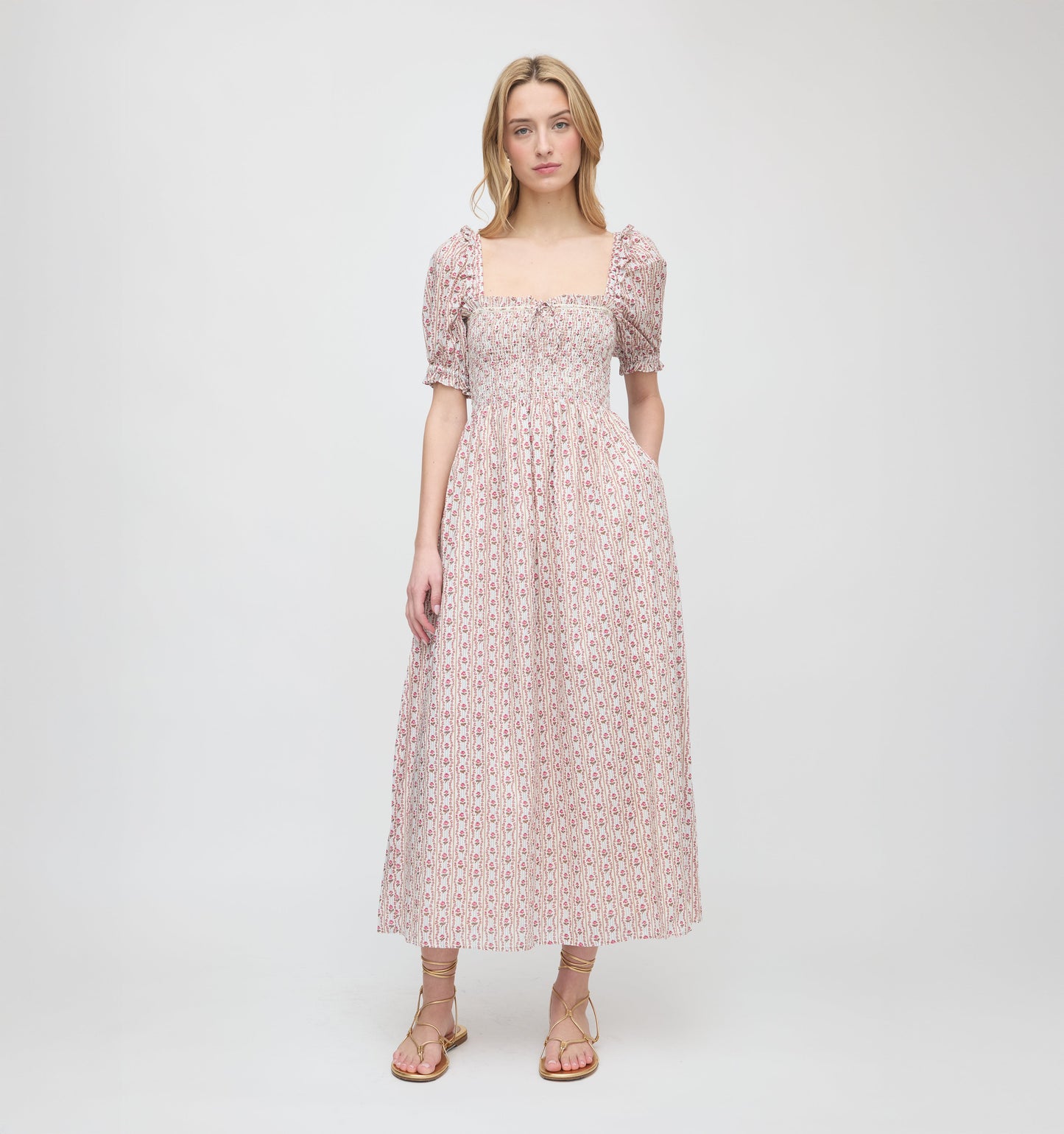 The American Girl® x Hill House Scarlett Nap Dress - Felicity's Historical Print