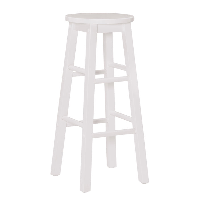 White / Single Bar Stool
