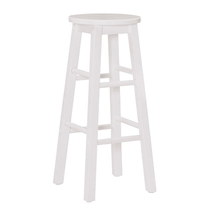 White / Single Bar Stool