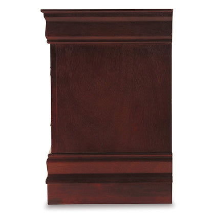Side view of Alisdair Dark Brown Nightstand
