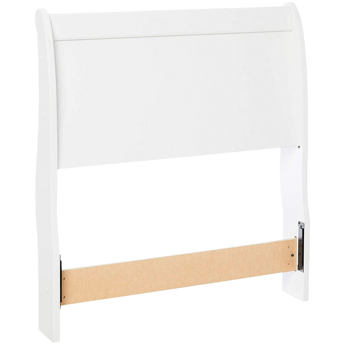 Anarasia White Twin Sleigh Headboard QK1053392