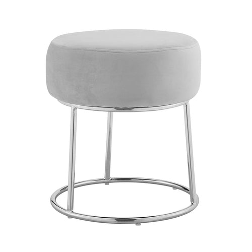 Bardot Gray Vanity Stool