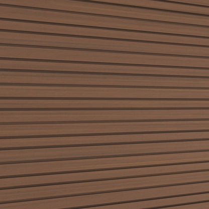 NeoTimber Board and Batten Slatted Composite Cladding Board – Teak – Surface Texture Detail