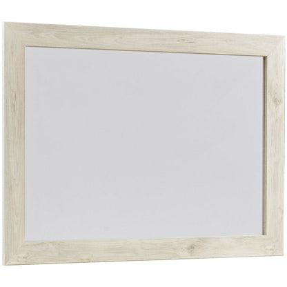 Back left view of Cambeck Whitewash Mirror