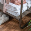 Claira Pewter Clothing Rack Short