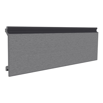 NeoTimber Classic Composite Cladding Board – Grey – Angled Close Up