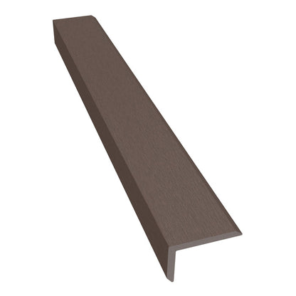 NeoTimber Classic Composite Cladding Corner Trim – Chocolate – Non-FSC Clearance – Angled Close Up