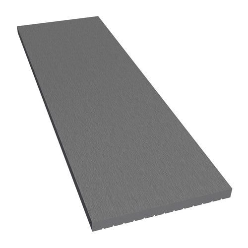 NeoTimber Classic Composite Cladding Fascia Board – Grey – Angled Close-Up
