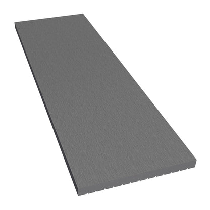 NeoTimber Classic Composite Decking Fascia Board – Grey – Angled Close Up